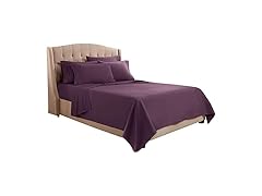 Clara Clark Bed Sheets, King, Purple