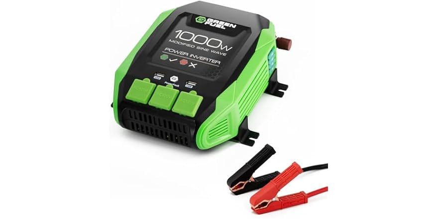 $24.99 | GREEN FUEL AD20003G 1000W Power Inverter at Woot!