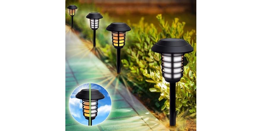 1 or 2-Pk Solar Pathway Lights