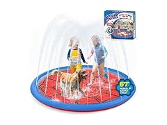 Betheaces 67in Non-Slip Splash Pad Kids