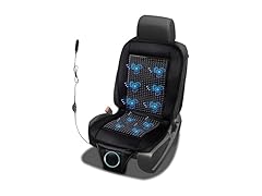 Zone Tech SE0098 Beaded Cooling Car Seat Cover Black