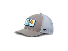 Costa Del Mar Mens Costa Patch Velcro Trucker Hat