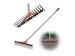 CKLT 17-Tine Garden Rake 62in Handle