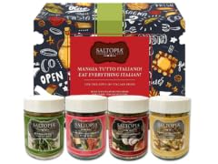 (4pk) Italian Food Lovers Infused Sea Salts Gift Set