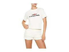 Forever 21 Women (XS) Sports Car Legend Baby Tee