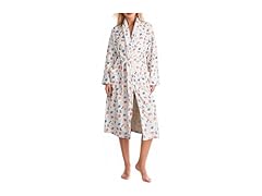 Women Strawberry Print Bathrobe