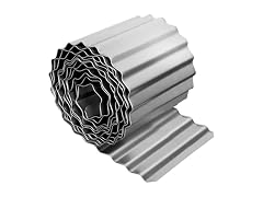 Galvanised Metal Wave Cut Lawn Edging