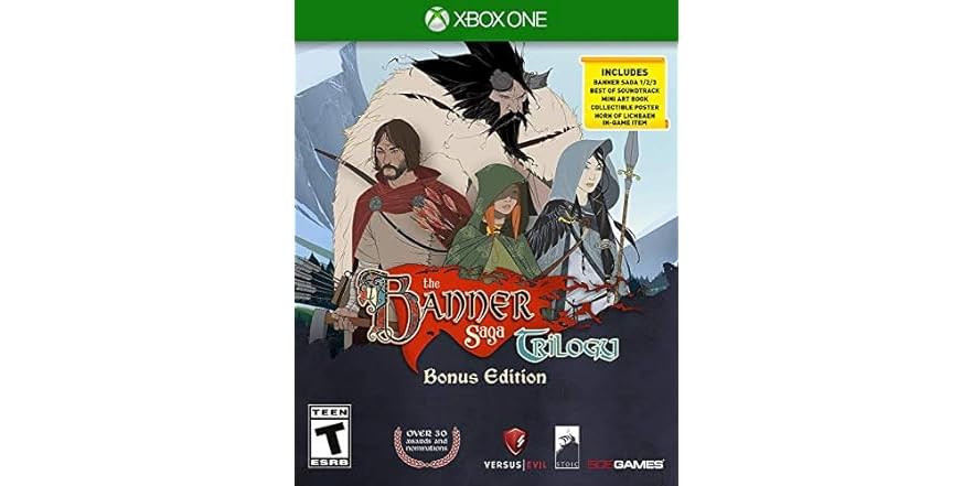 The Banner Saga Trilogy - Day One Edition (Bonus) Per PS4 | Edizione Francese | 3 Giochi + Contenuti Esclusivi - 3