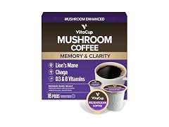 16CT VitaCup Mushroom Coffee Pods, Boost Focus