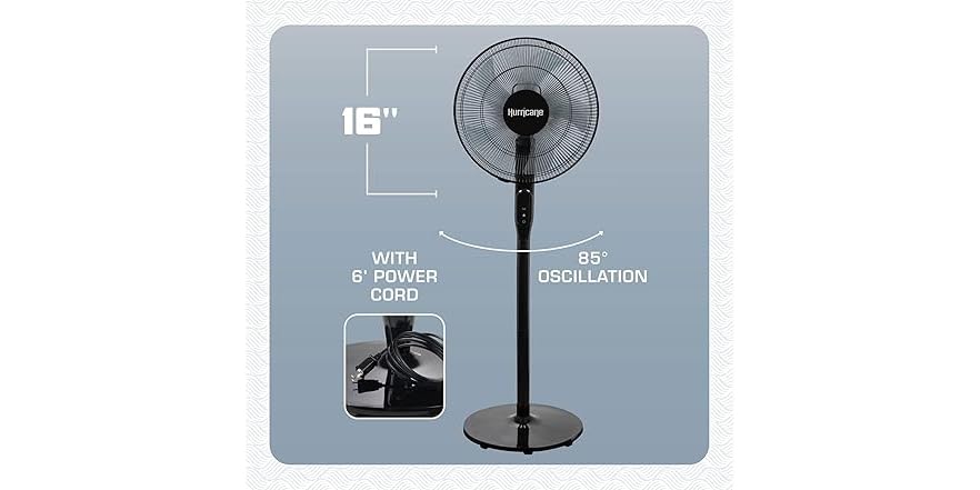 Hurricane Standing Fan 16