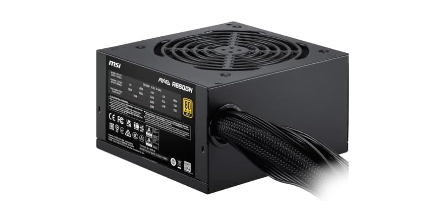 [psu] MSI MAG A650GN II Gaming Power Supply (b+)