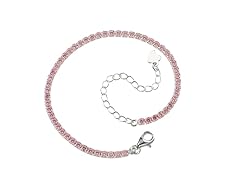 Sterling Silver Swarovski Zirconia Tennis Bracelet- Pick Color