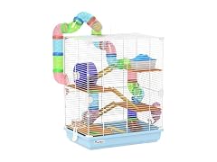 PawHut 18" 5 Tier Hamster Cage with Tubes and Tunnels
