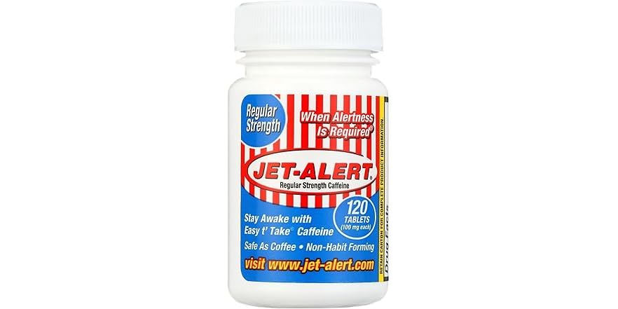 Jet-Alert Caffeine 100mg 120ct 4pk