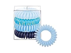 Kitsch Spiral Hair Ties for Women - Denim