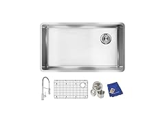 Elkay Crosstown 18 Gauge SS 31.5" Sink Kit w Faucet
