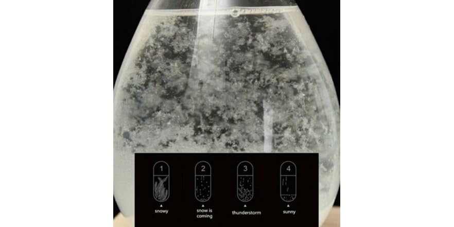 Storm glass weather predictor