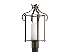 1-Light Post Lantern, Antique Bronze