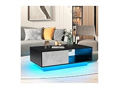 HOMMPA Led Coffee Table for Living Room