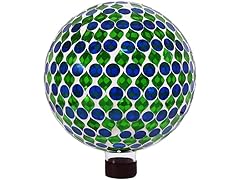 Sunnydaze 10-Inch Mosaic Glass Gazing Globe Ball