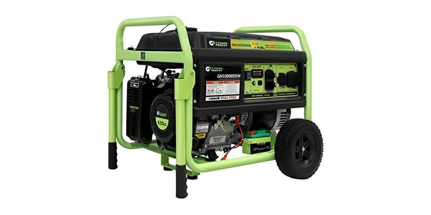 Green Power America 10000W Dual Fuel Generator
