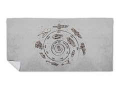 Timeline Beach Towel