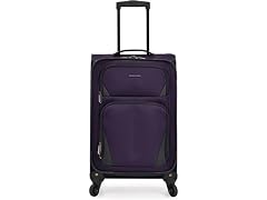 U.S. Traveler Aviron Bay Luggage  Purple, Carry-on 23-Inch