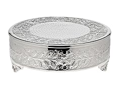 Round Nickelplated Cake Plateau