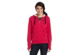 USPA Jrs Classic Fleece Jacket, Berry