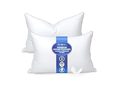 Zibroges Premium Goose Feather Pillows
