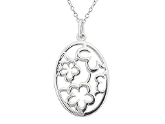 Flower Medallion Pendant Necklace