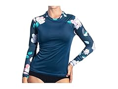 Kanu Surf Women's LS  Rash Top Navy (M)