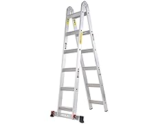 Toprung 12' Aluminum Extension Ladder