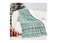 Elegant Comfort Reversible Plush Fleece Throw