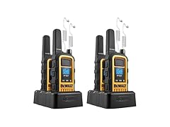 DEWALT DXFRS800 FRS Walkie Talkies, 4pk w/Headsets
