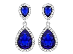 Sapphire Teardrop Drop/Dangle Earrings