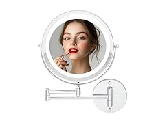 OVENTE Wall Mounted Lighted Makeup Mirror