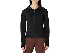 Amazon Essentials Fitted Active Jacket, Black (XS)