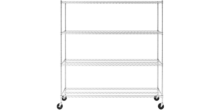 SafeRacks NSF Cert Storage Shelving Unit w/Wheels