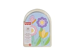 Fisher-Price Wood Preschool Toy Flower Puzzle Blocks