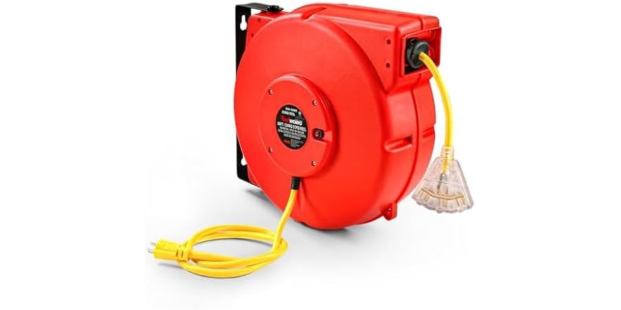 ReelWorks Extension Cord Reel 12awg x 80'
