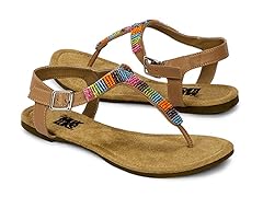 Muk Luks Women's Mila Sandals, Brown