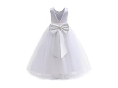Ttyaovo Girls Flower Bead Wedding Pageant (13-14)