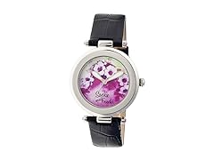 Versailles Porcelain Leather Band Watch