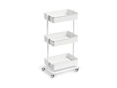 3 Tier Rolling Cart with Wheels for Home Organization