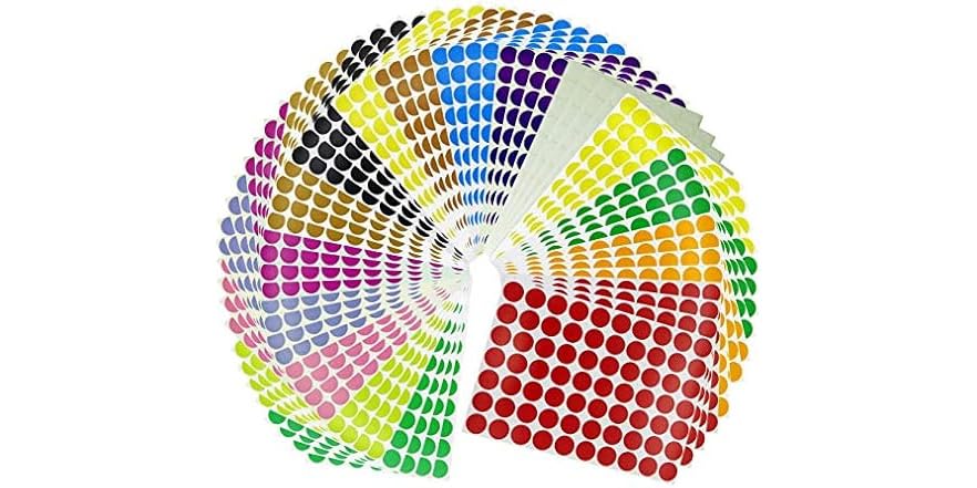 4A Color Coding Labels Dot Labels