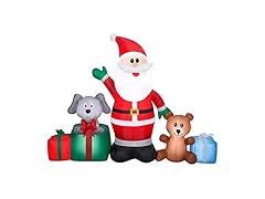 Gemmy Christmas Airblown Inflatable Santa & Friends