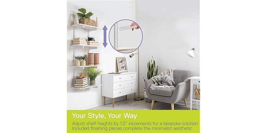 Picture of 8 Set PS1004 Modern Adjustable Shelf Brackets