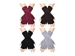 SATINIOR 8 Pack Women Fingerless Gloves