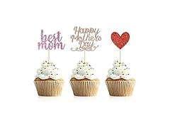  Donoter 48 Pieces Glitter Happy Mothers